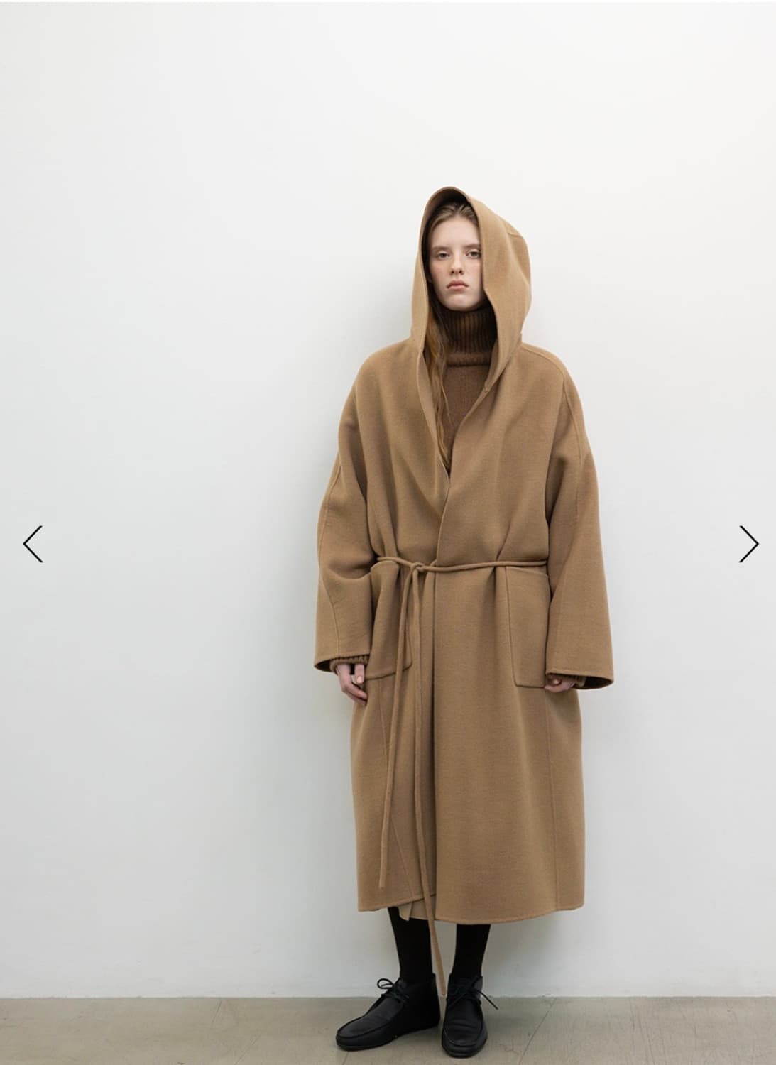 (급처/새상품) 르917  HANDMADE HOODED LONG COAT 상품이미지5