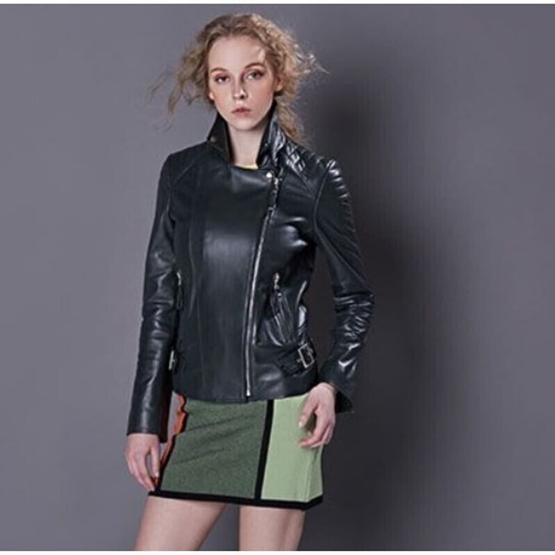 55사이즈/여성 보르도 양가죽 라이더/토323 상품이미지2