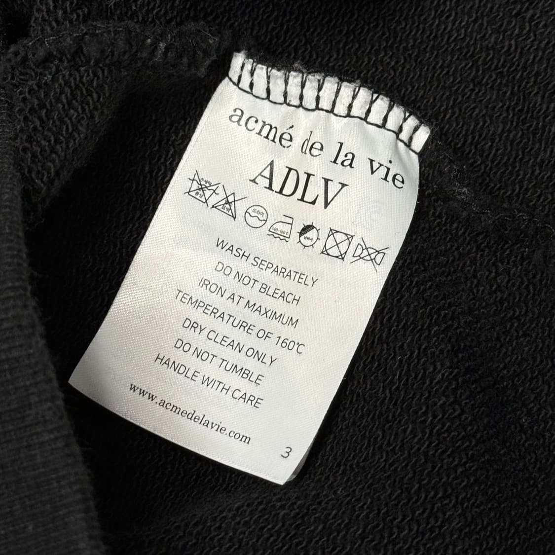 [2] 아크메드라비 블랙 후드집업 상품이미지5