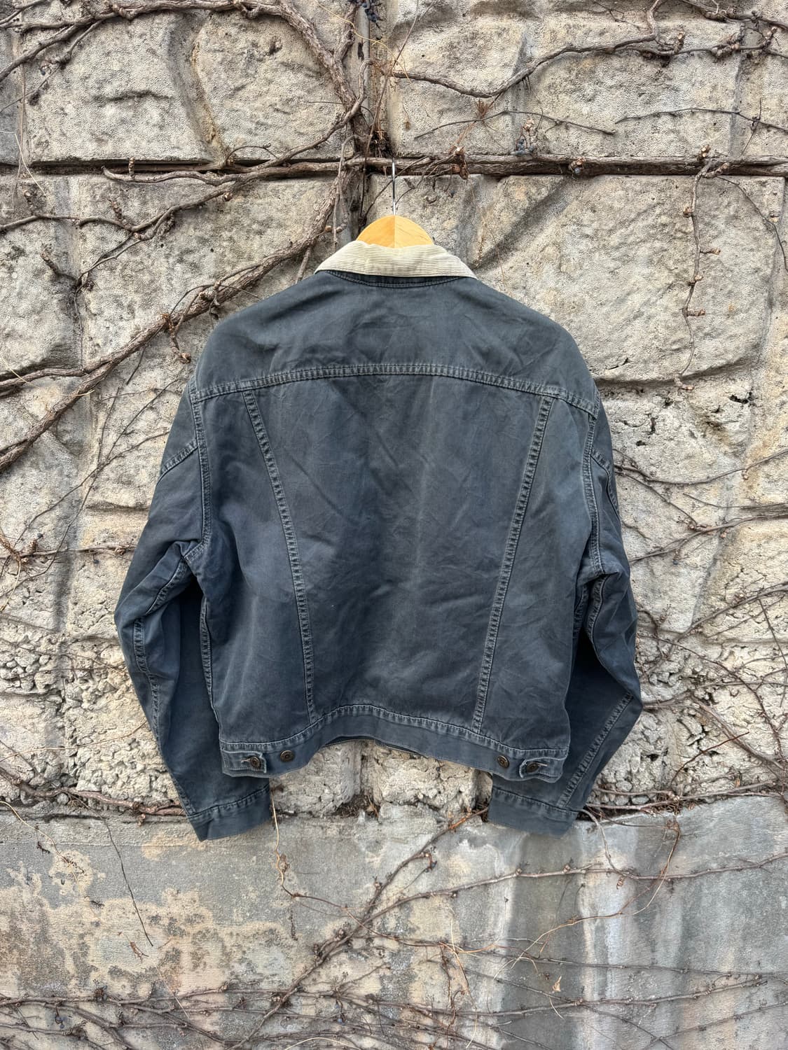 90s 리바이스 빈티지 블랙탭 블랑켓 안감 블랙 코튼 트러커 자켓 상품이미지2