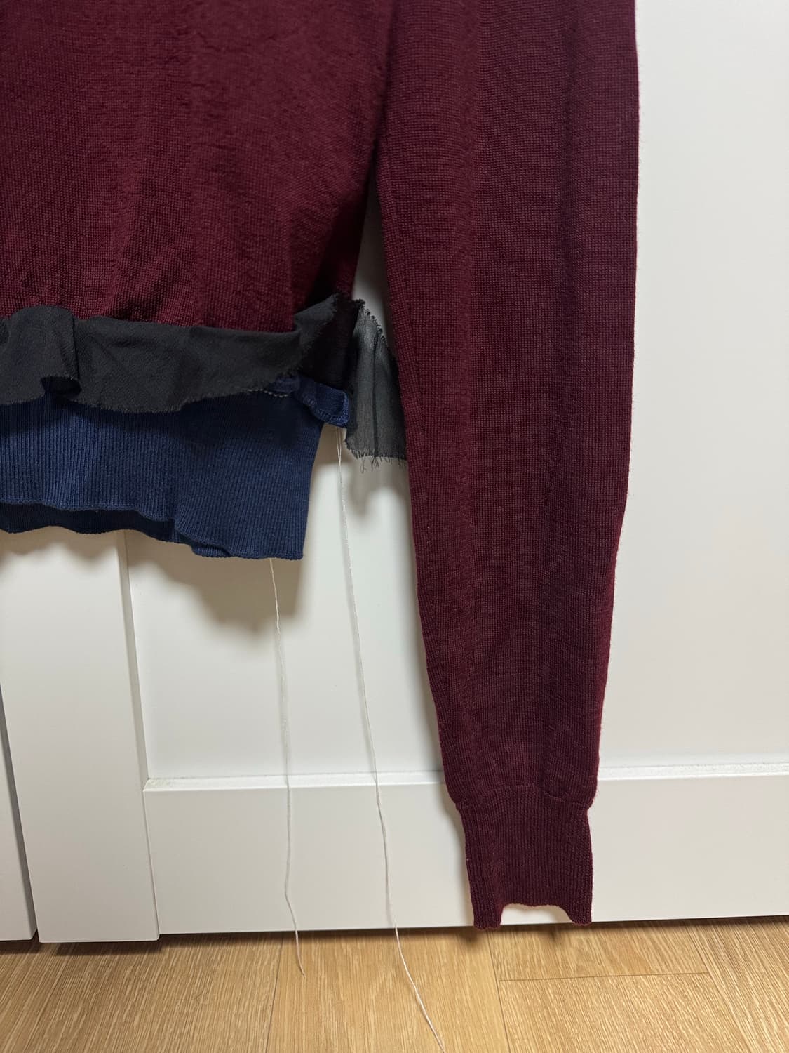 Maison Margiela 니트 / 버건디×네이비 상품이미지3