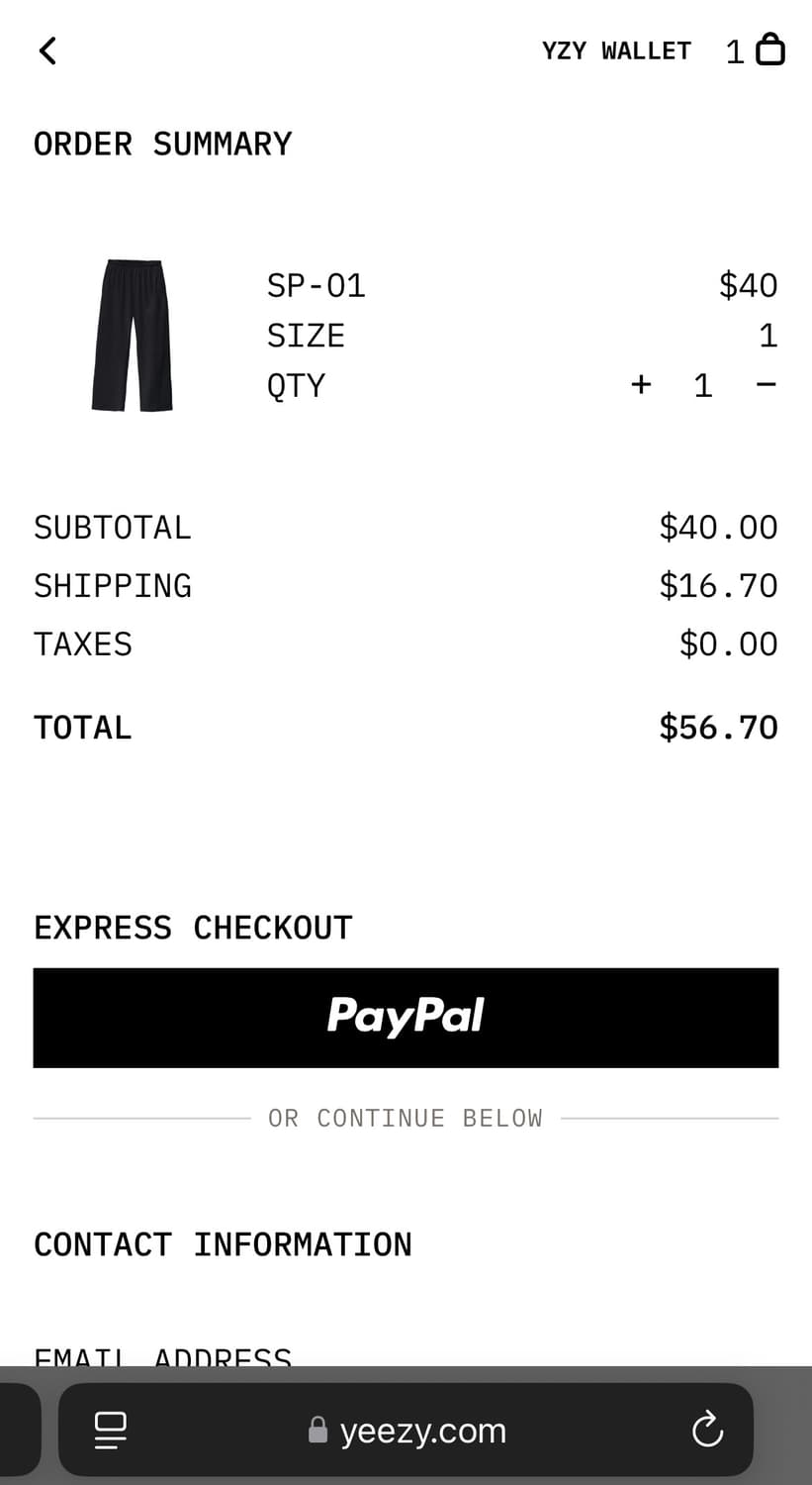 [새상품] Yeezy  SP-01 블랙 상품이미지2