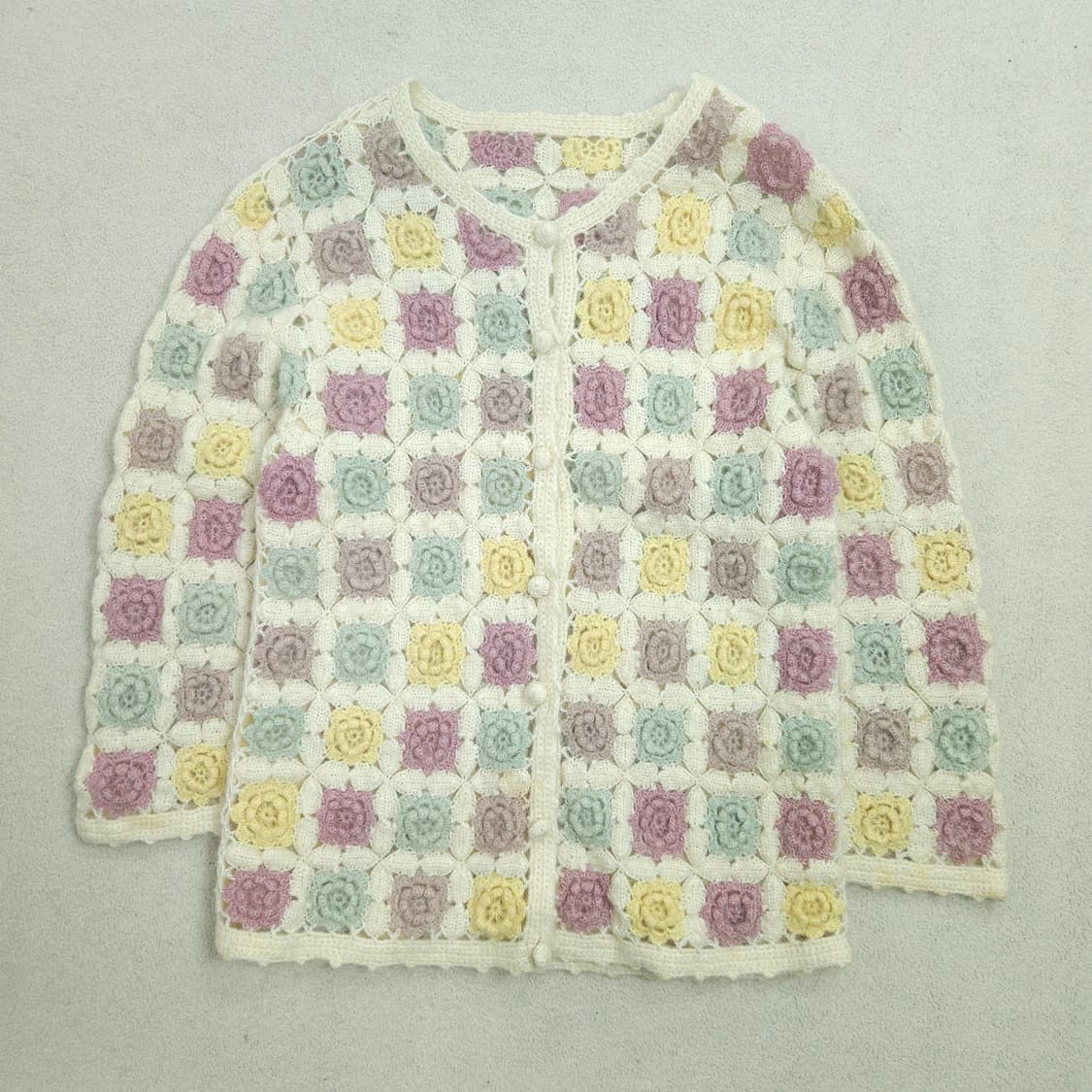 빈티지 플라워 가디건 상품이미지1