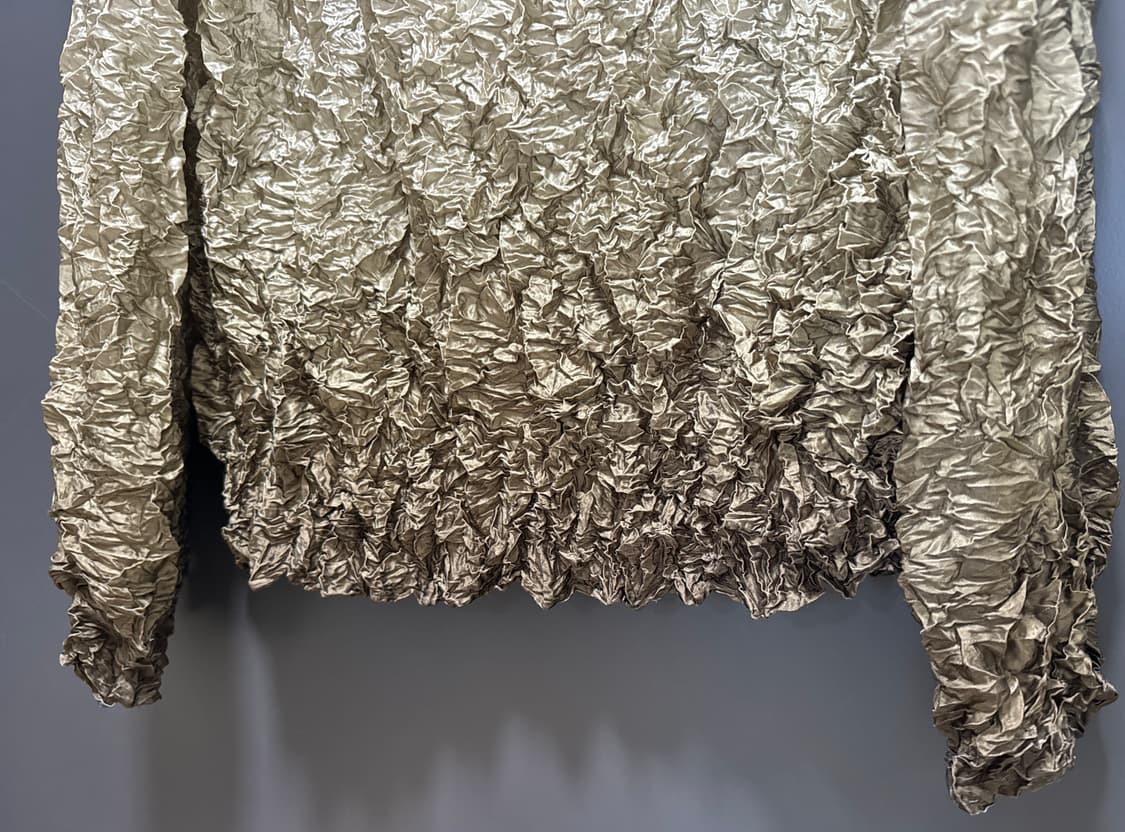 택포) popcorn wrinkle sleeve olive 상품이미지2