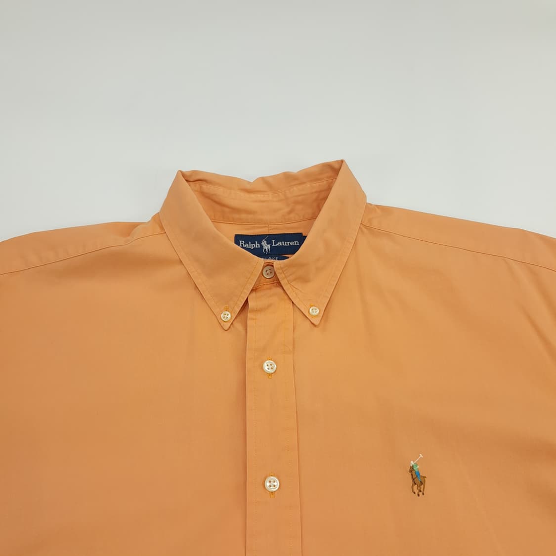 Co526 XL 폴로 랄프로렌 오렌지피치 반팔 셔츠 남방 상품이미지2