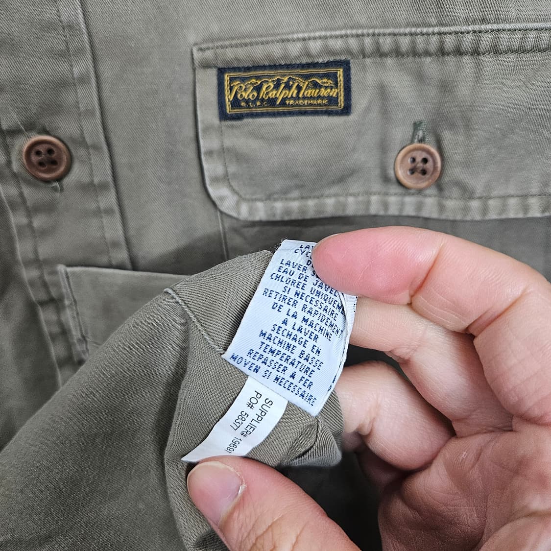 폴로 랄프 로렌 투포켓 워크 셔츠 L 상품이미지7