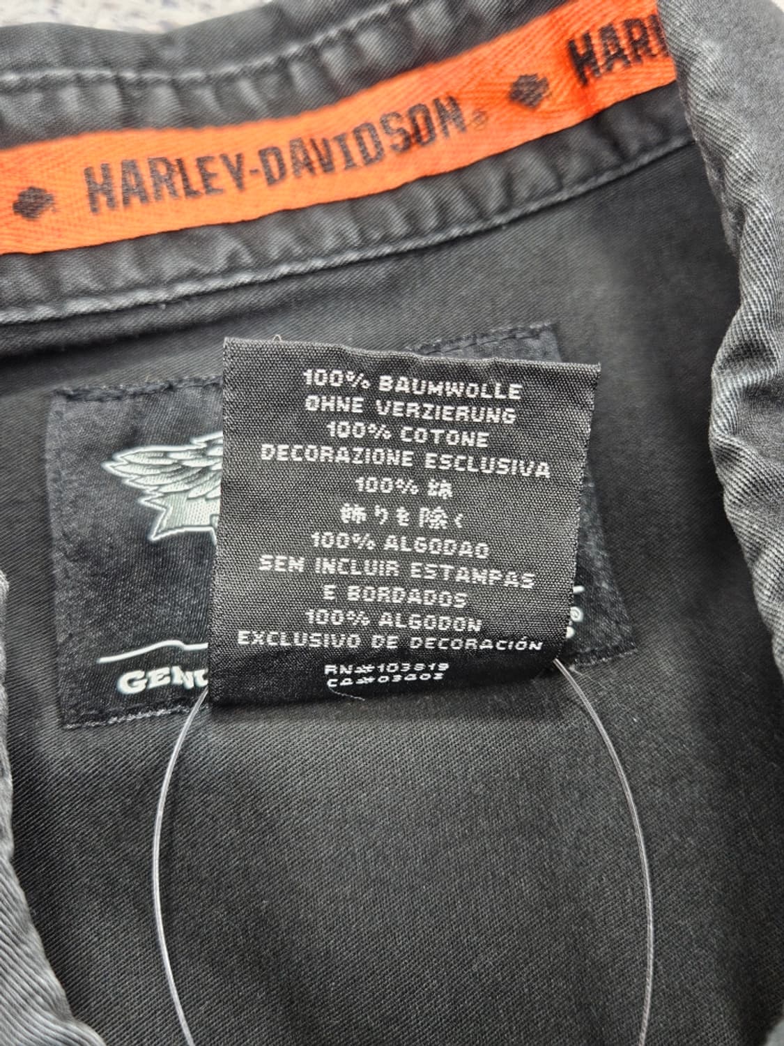 할리데이비슨 바이커 하프 반팔 셔츠 ( XL ) / 11863 상품이미지8