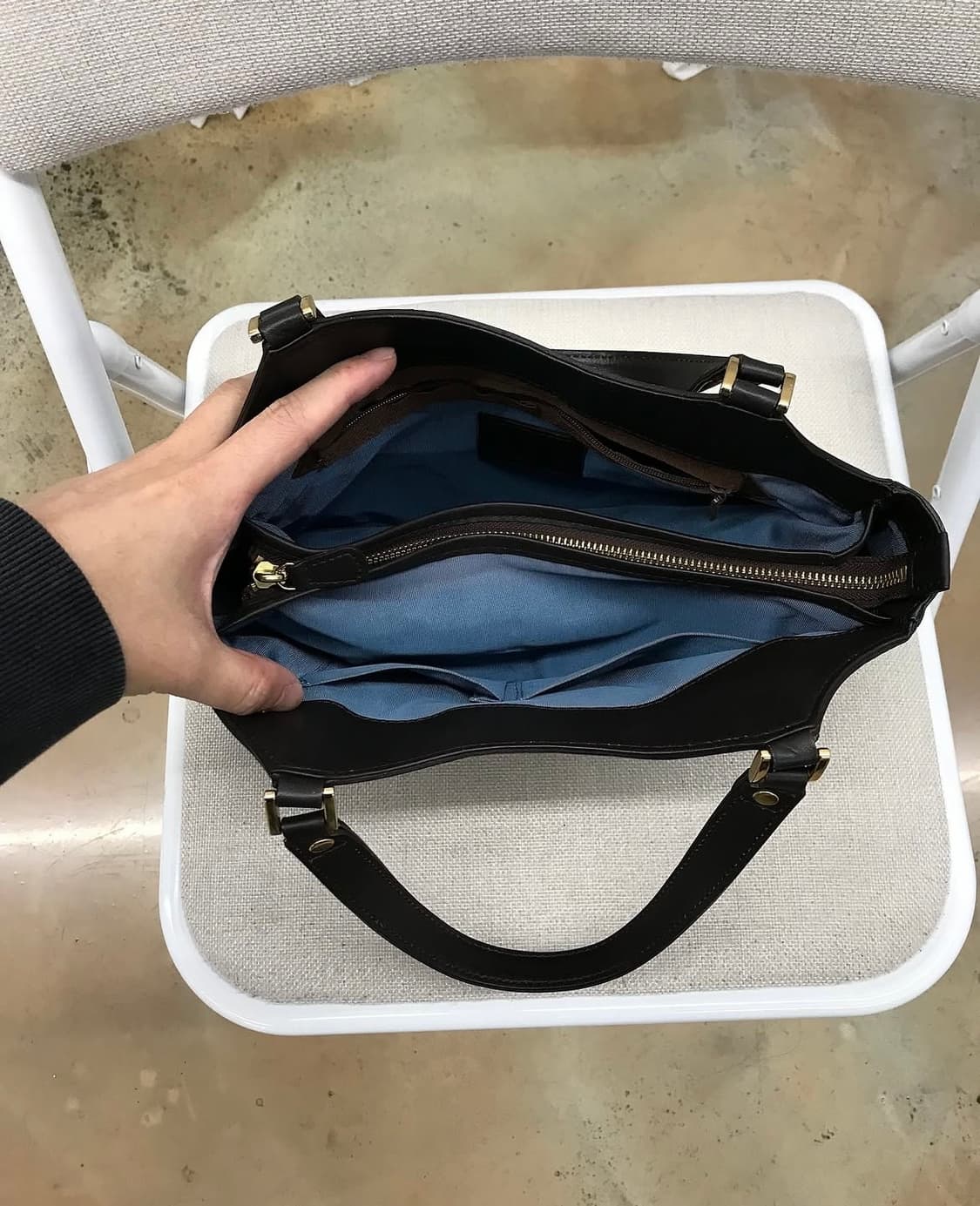 랑방 금장 토트백 가방 상품이미지5