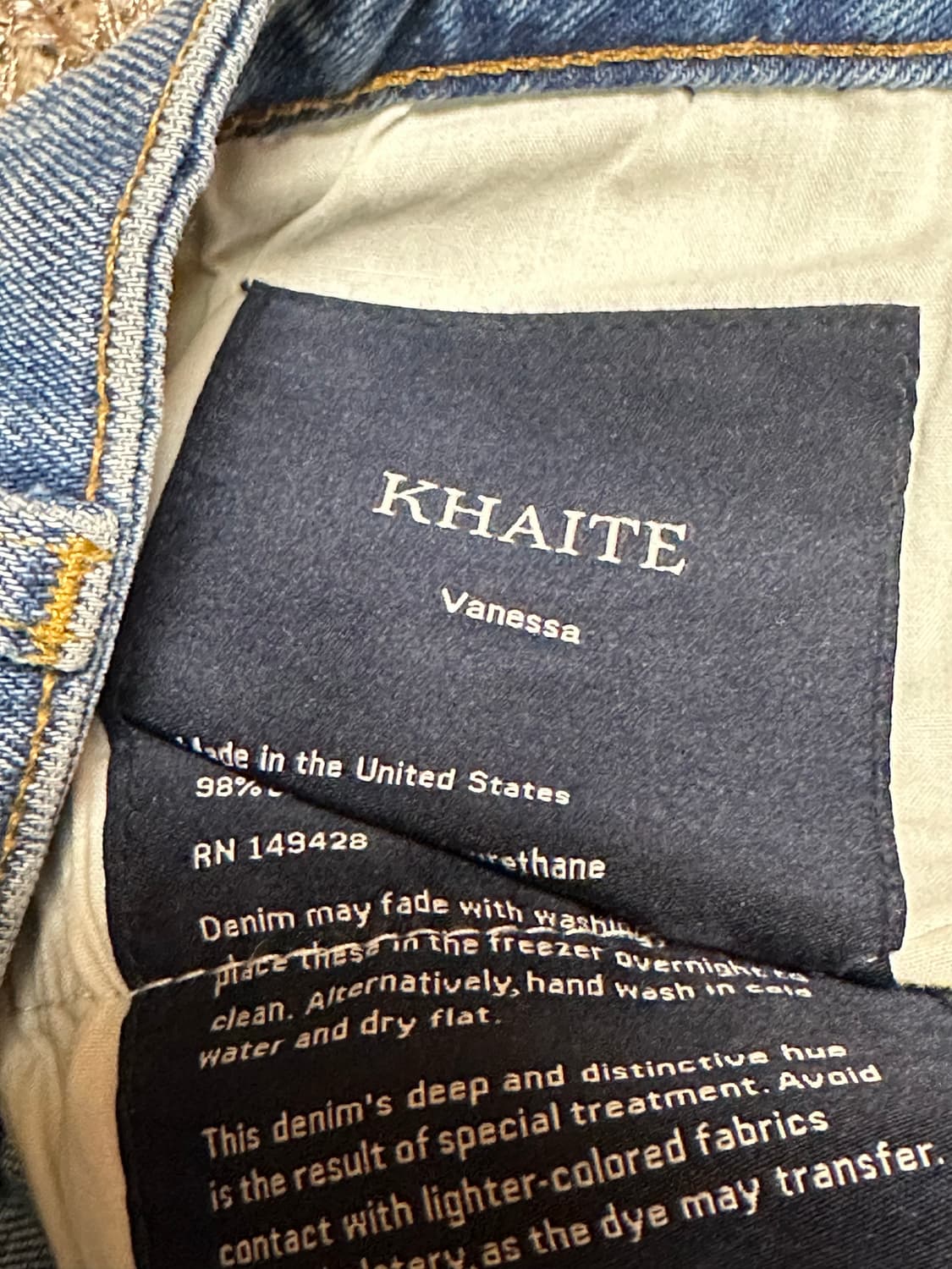 KHAITE Vanessa 데님 청바지 상품이미지7