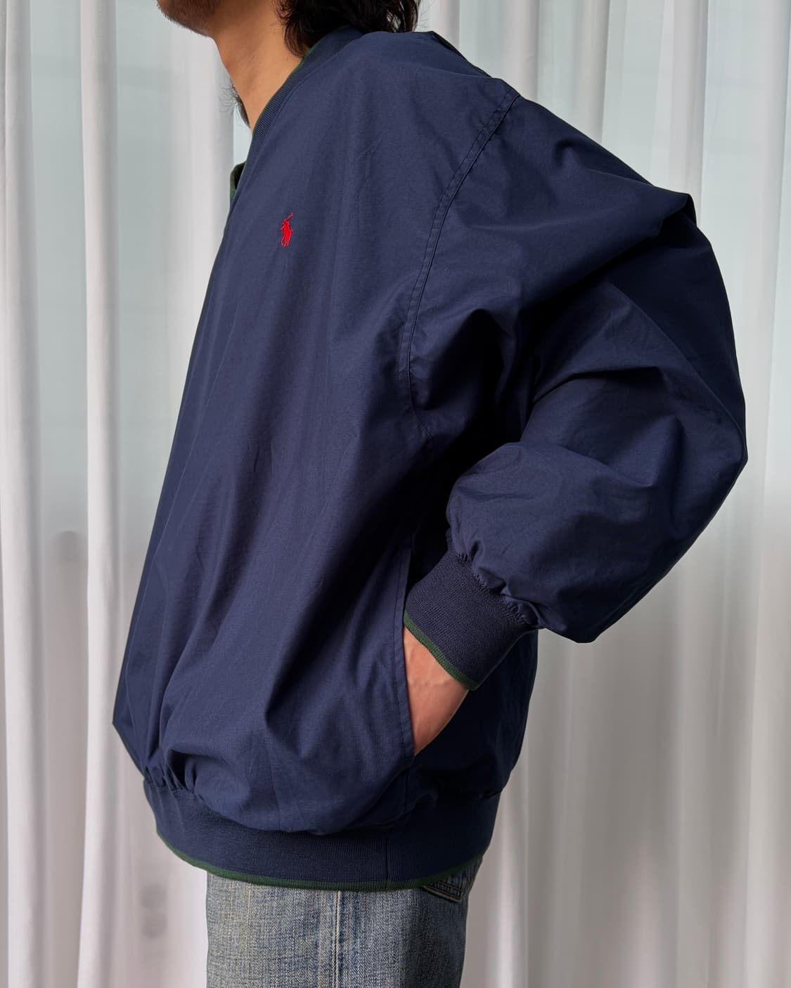 [XL-2XL]폴로 랄프로렌 나일론 웜업 navy 상품이미지2