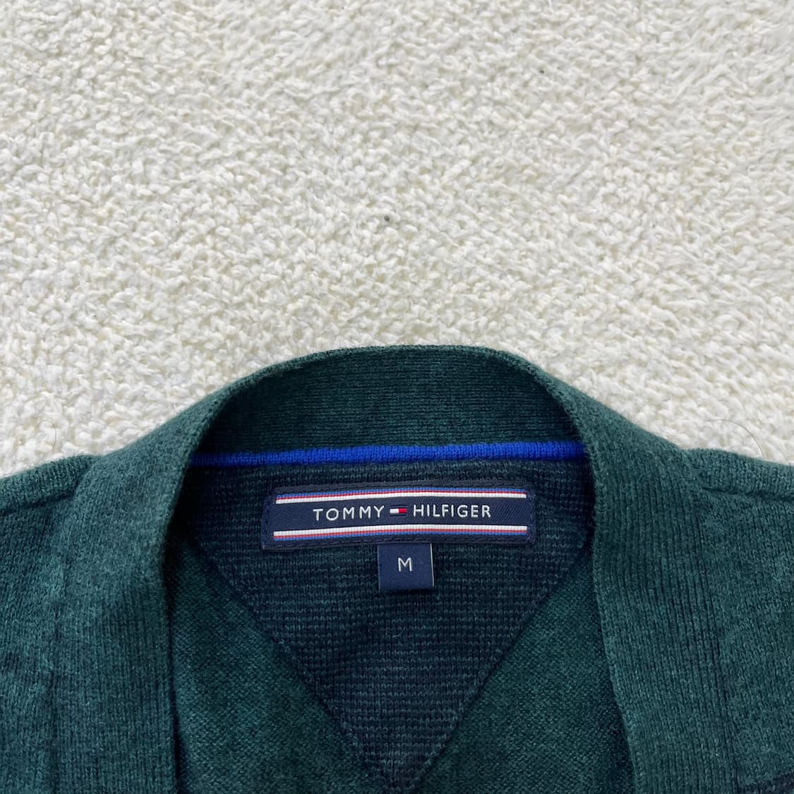 M 타미힐피거 체크 니트 가디건 0323M 상품이미지2