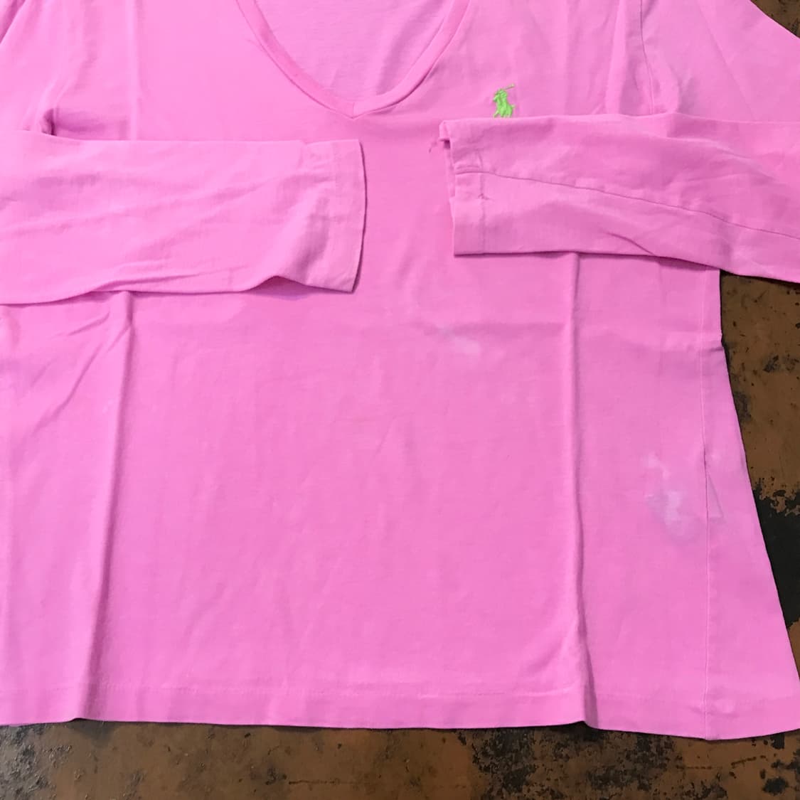 폴로랄프로렌 라이트 핑크 브이넥 롱 슬리브 여성 55 사이즈  상품이미지4