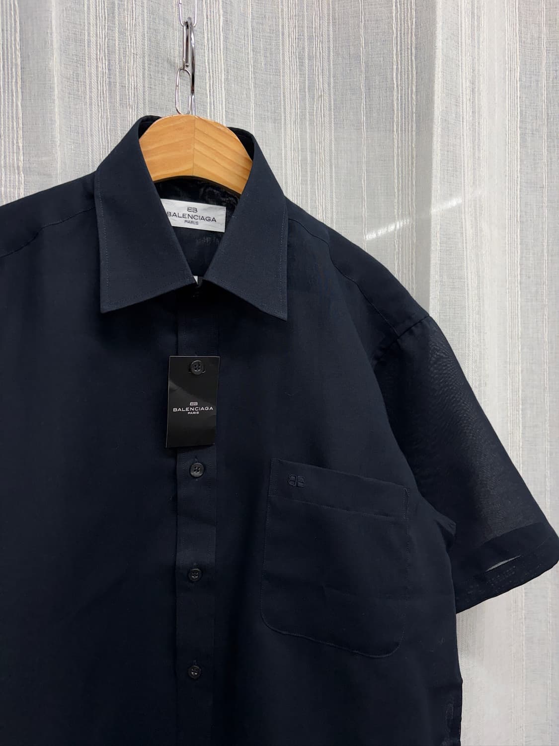 발렌시아가 BB 로고 반팔 셔츠 상품이미지2