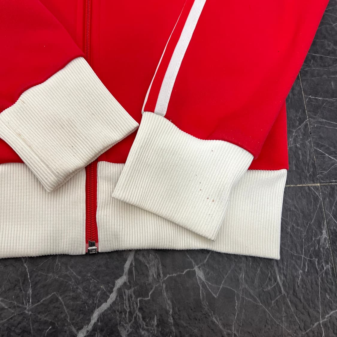 아디다스 레드 삼선 OG 구 캐나다 트랙탑 져지 자켓 상품이미지7