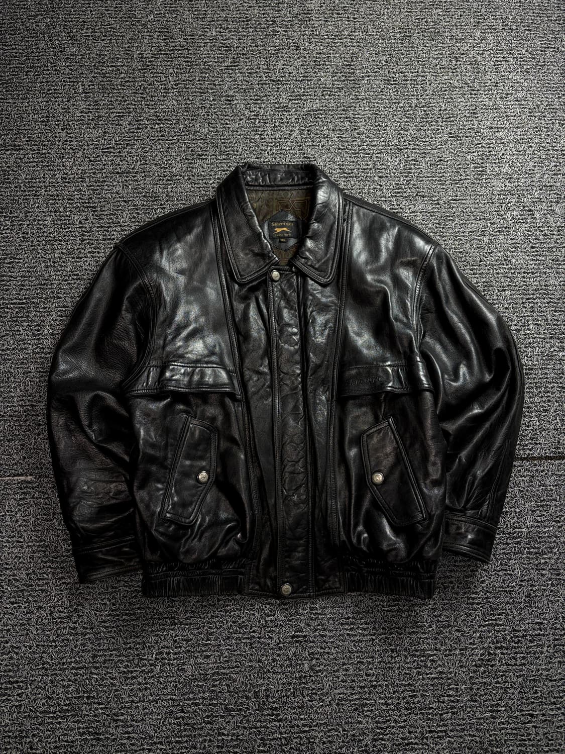 00s 아카이브 빈티지 램스킨 레더 봄버 자켓 1579 상품이미지2