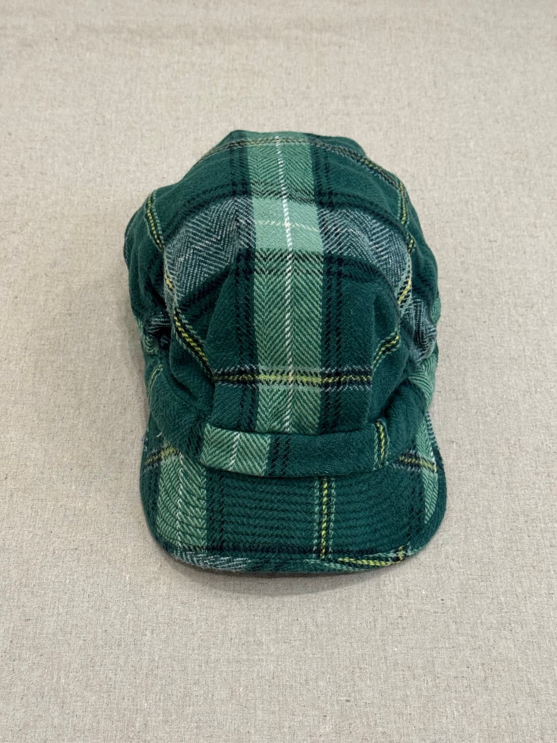 캐피탈 그린 체크 울 캡 상품이미지2