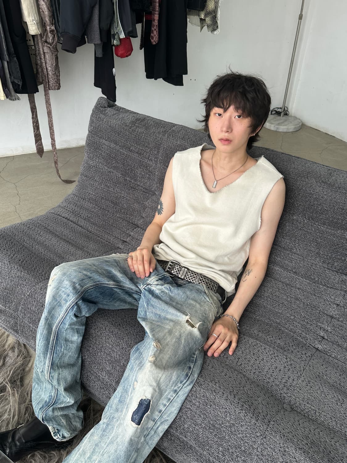 디젤 로우컷 슬리브리스 상품이미지2