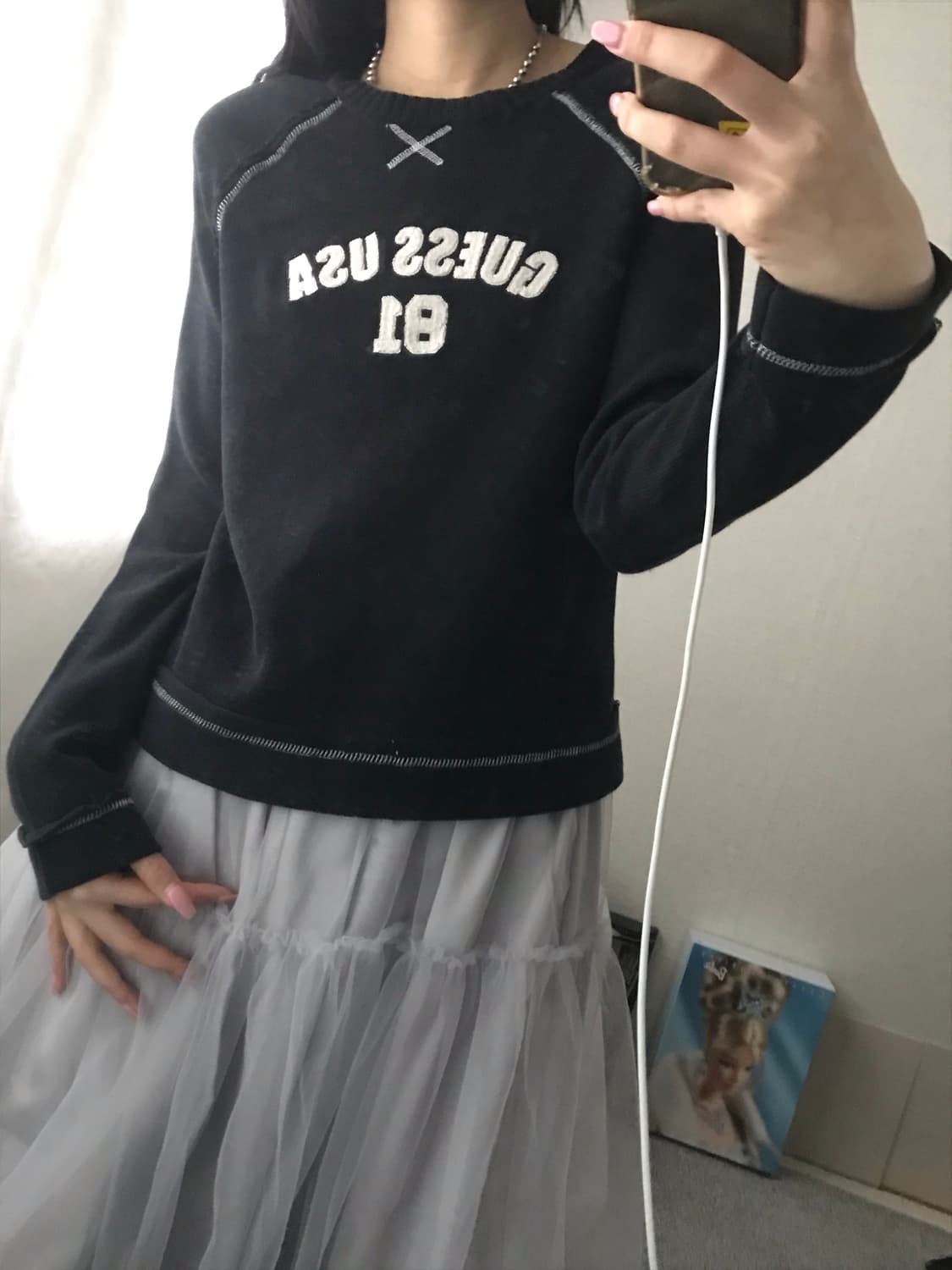 게스USA 스티치 니트 상품이미지3