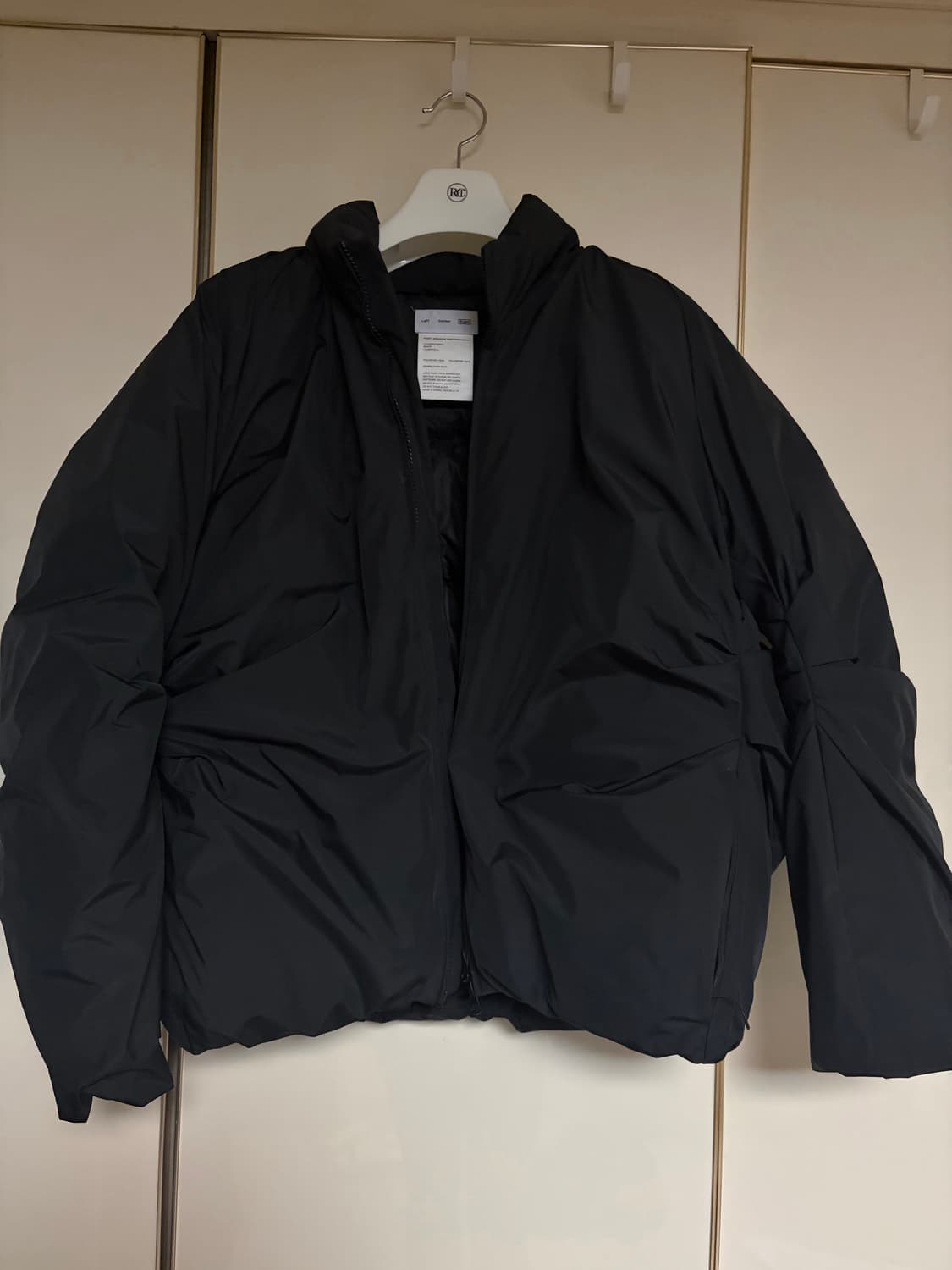 (L)PAF 7.0 DOWN RIGHT 파프패딩 블랙 상품이미지1