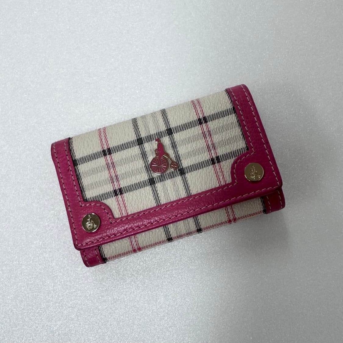 Beanpole 빈폴 핑크 미니 키링 3단 지갑 상품이미지1