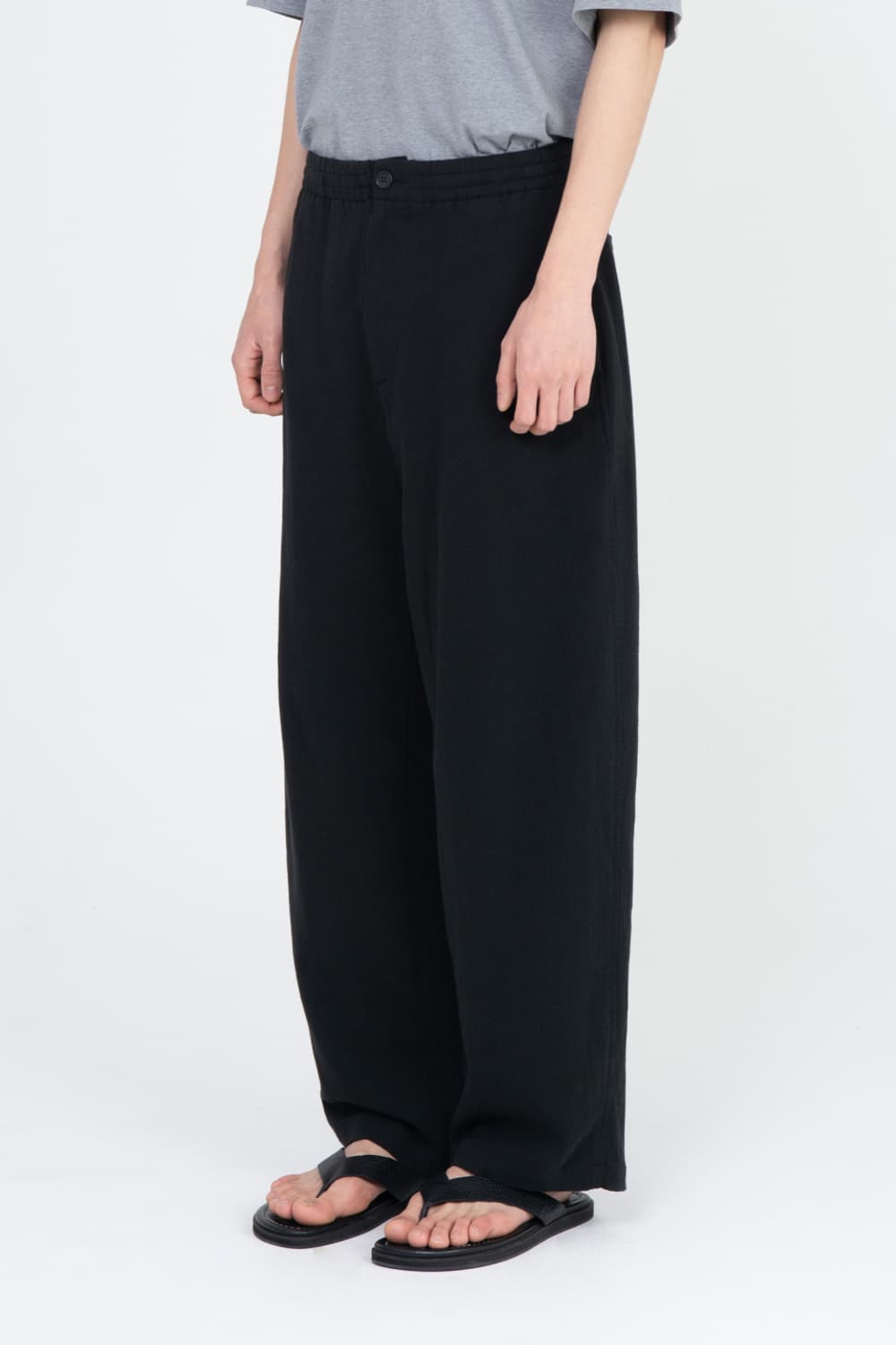 [3] 브라운야드 이지팬츠 블랙 / 밴딩 브야 니트 팬츠 상품이미지7