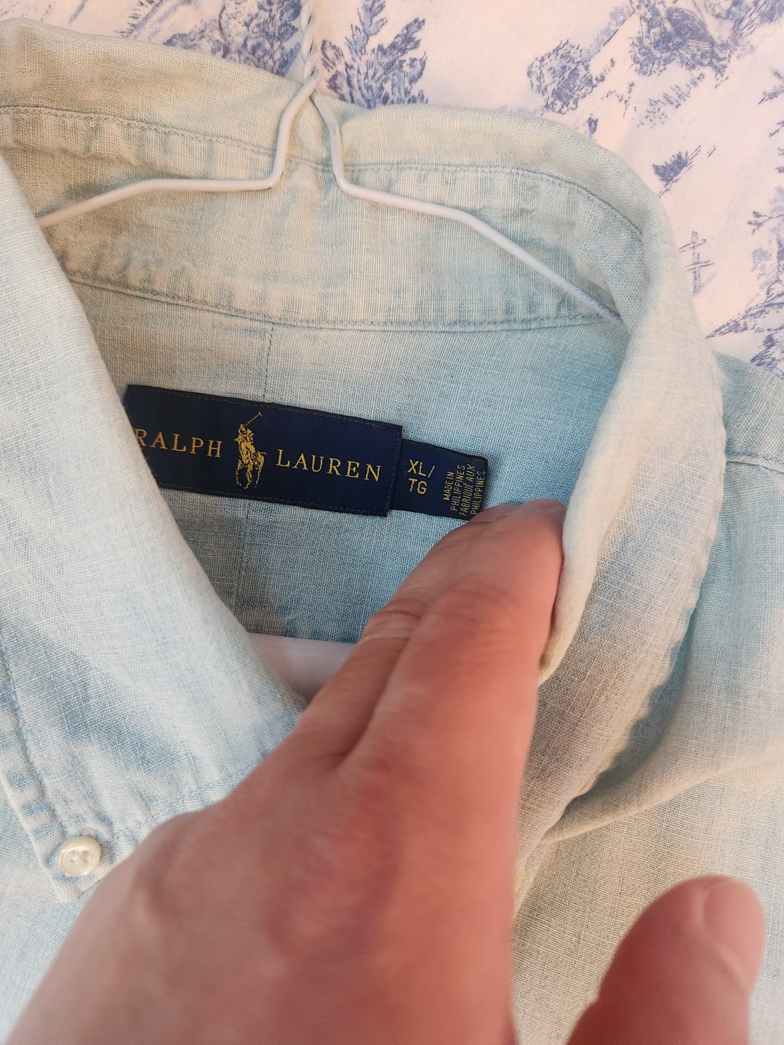 폴로 랄프로렌 데님 샴브레이 셔츠 상품이미지3