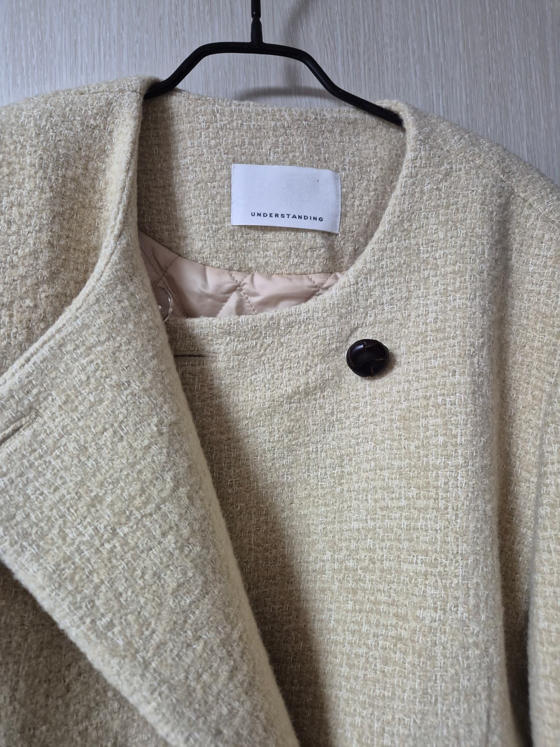 언더스탠딩 뉴 마랑 하프코트  겨울코트 (베이지) 상품이미지6