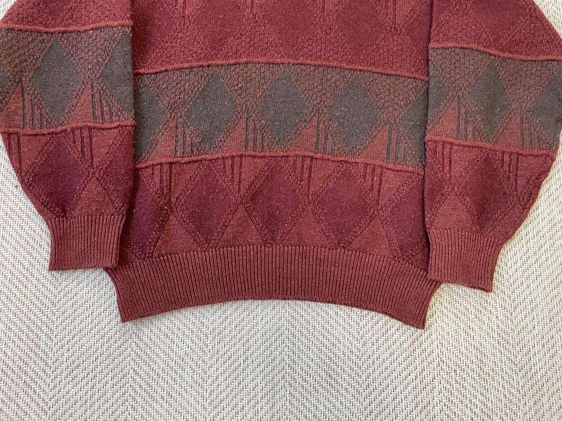 9~00s Renown 빈티지 지오메트릭 울 니트 J03416 상품이미지2