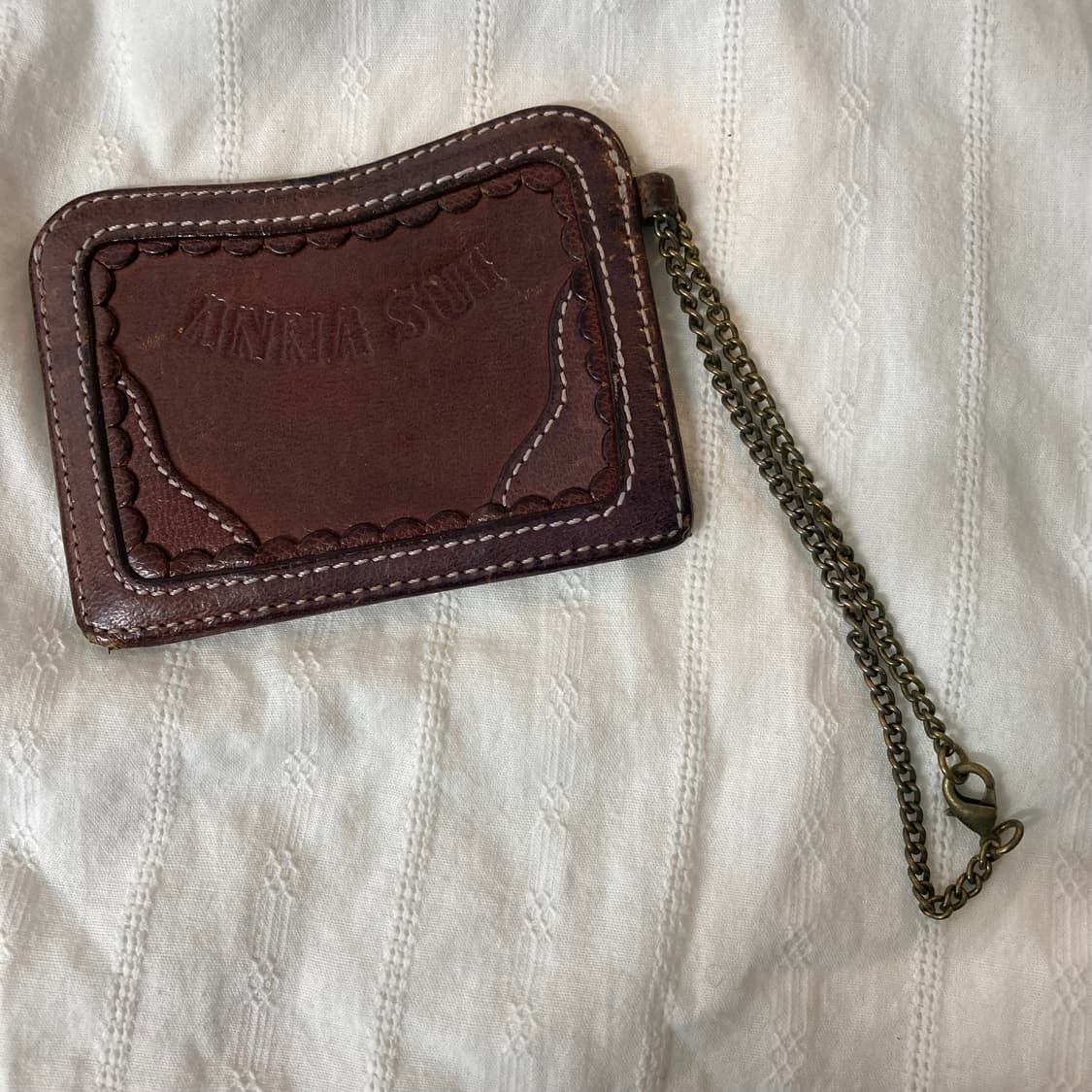 빈티지 엔틱 안나수이 브라운 카드지갑 상품이미지1