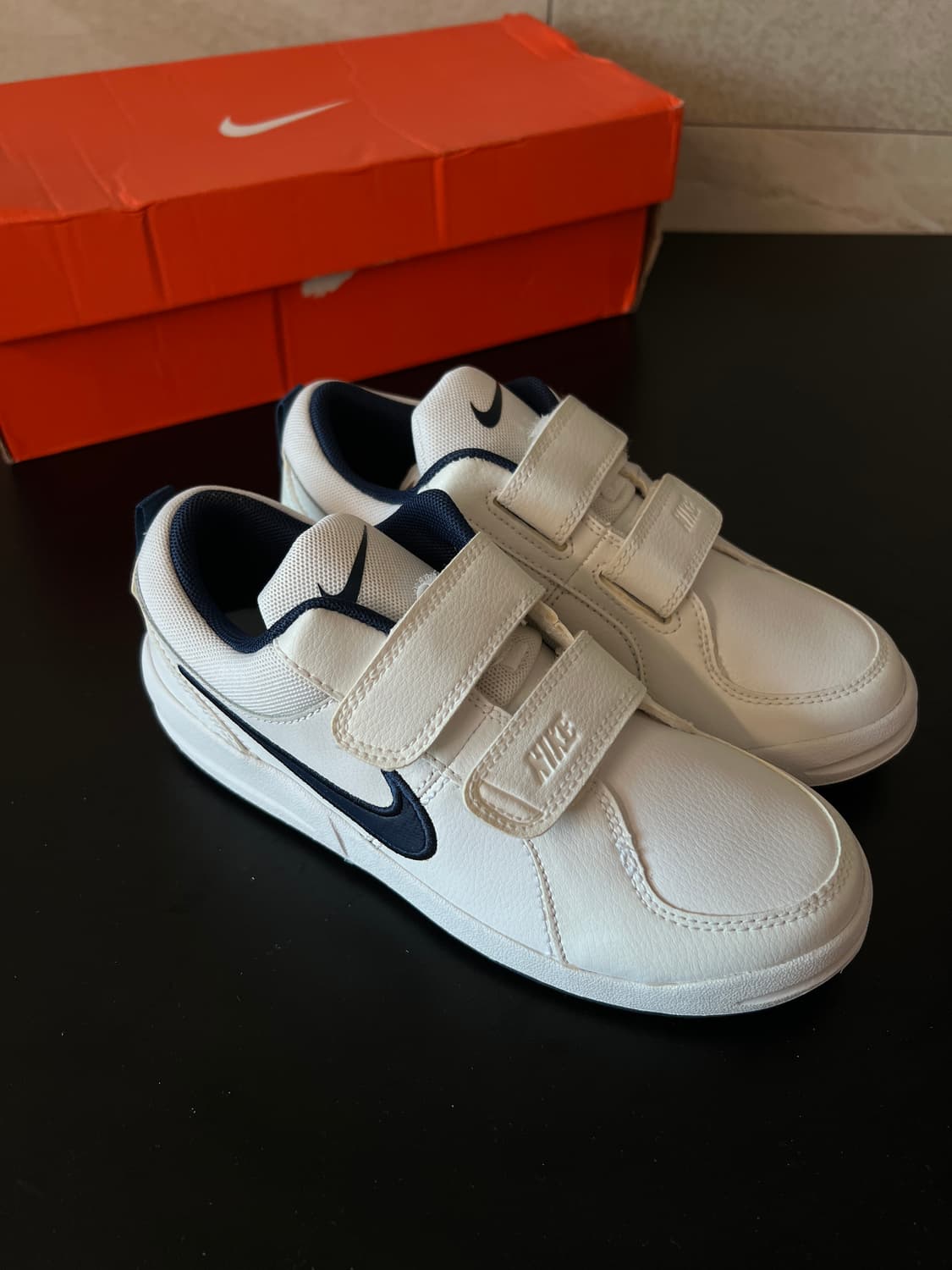 [205mm] 나이키 피코 4 PS '화이트 네이비' (454500-10 상품이미지4