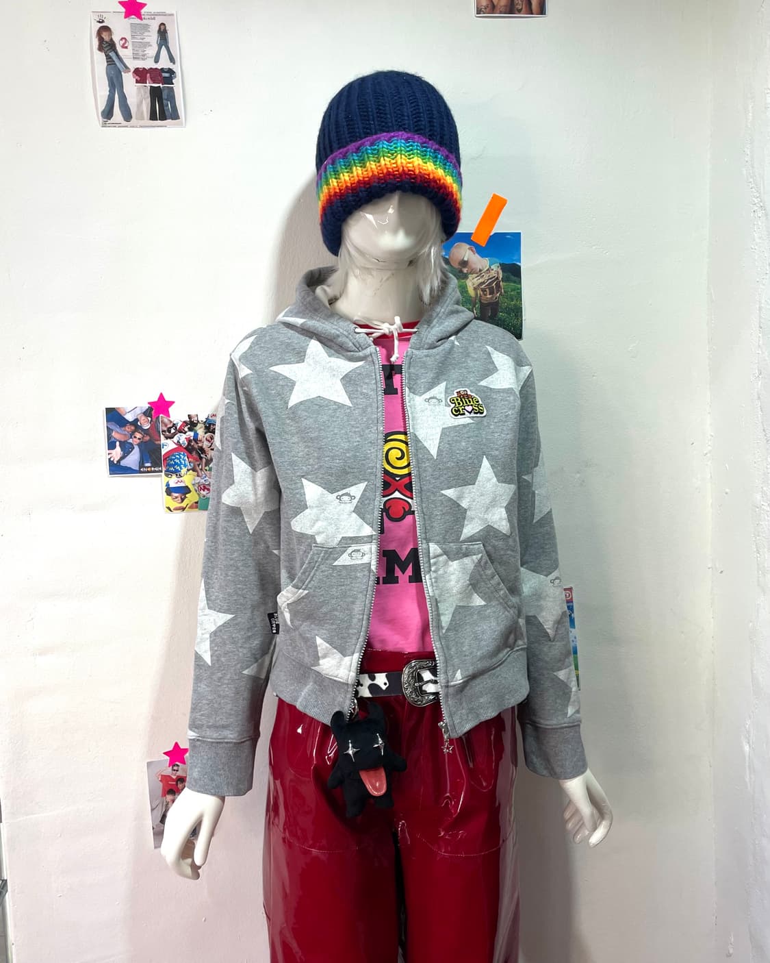 Monkey Star Gray Hooded Zip-Up  상품이미지7