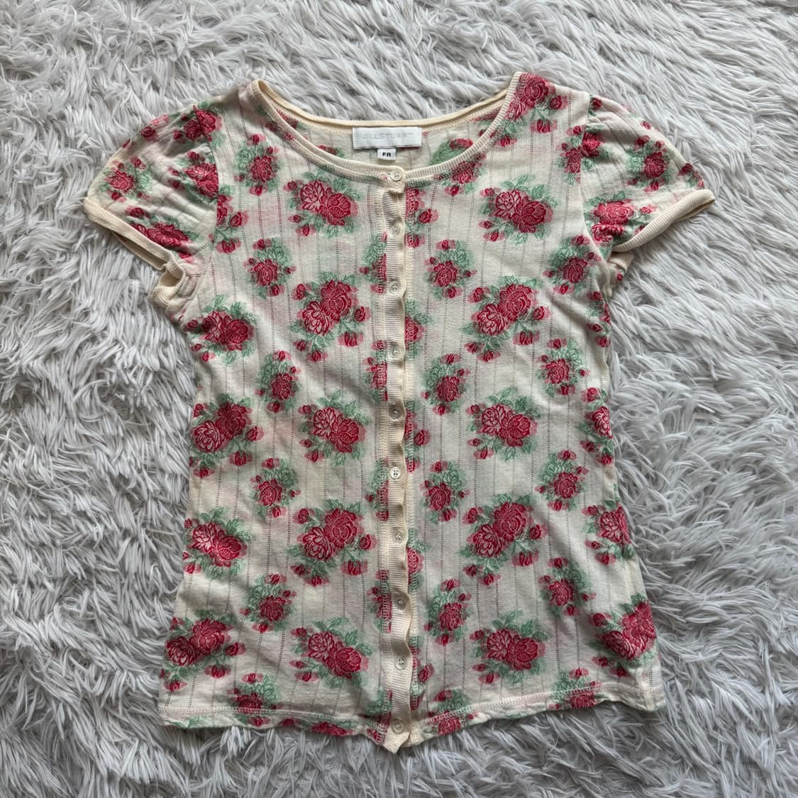 JILL STUART 일본빈티지 노드 크롭 반팔 가디건 y2k s 44 상품이미지2