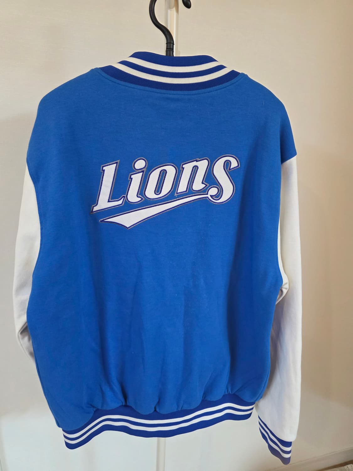 삼성 라이온즈 공식 바시티 야구 점퍼 블루110 상품이미지4