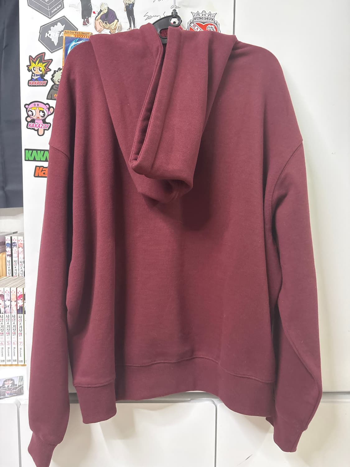 트래셔 버건디 후드티 상품이미지2