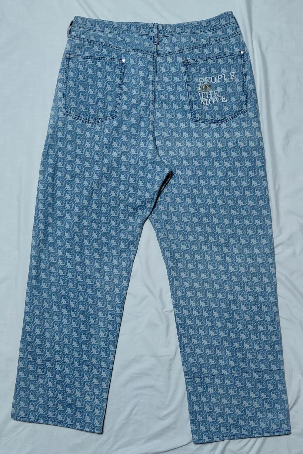 [XL] 카파(Kappa) x GU 콜라보 반다 로고 와이드 데님 팬츠 상품이미지8