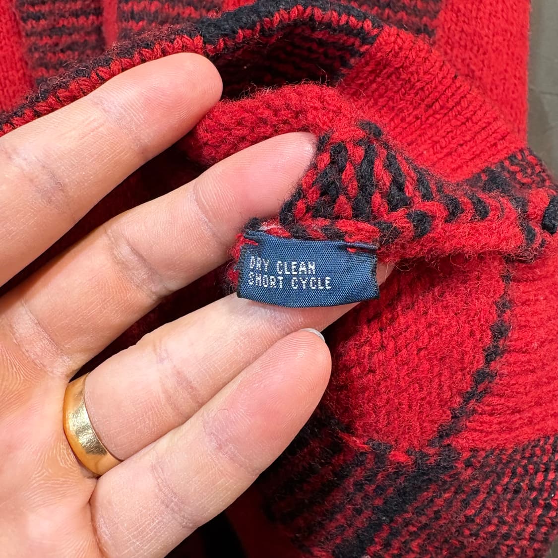 [L] POLO 폴로 랄프로렌 타탄 체크 울 가디건  상품이미지6