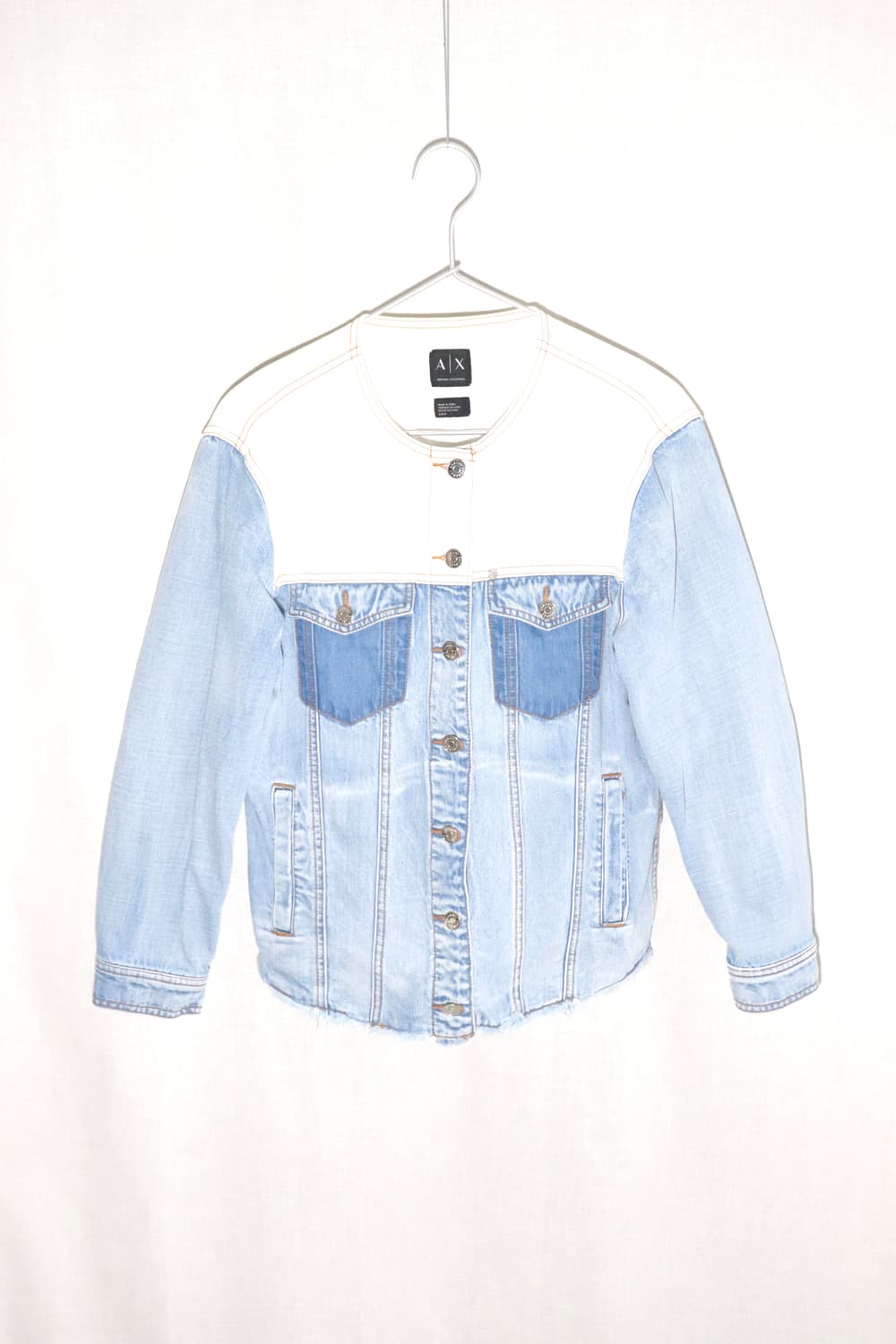 [S] 아르마니 익스체인지 크롭 데님 재킷 상품이미지1