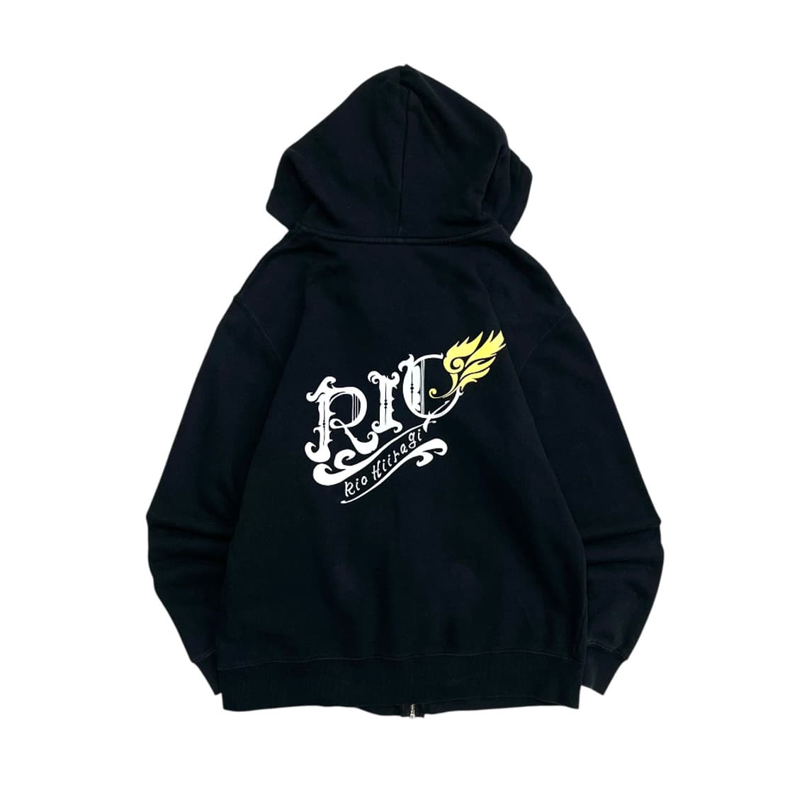 재팬 로고 블랙 후드집업 L 상품이미지3