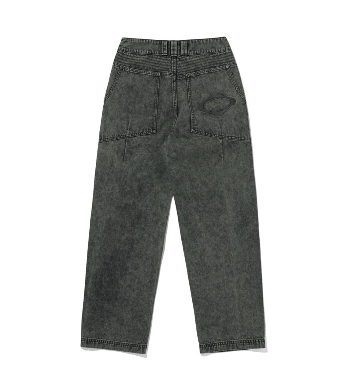 미스치프 워시드 슬라우치 팬츠 워시드블랙그린 상품이미지2