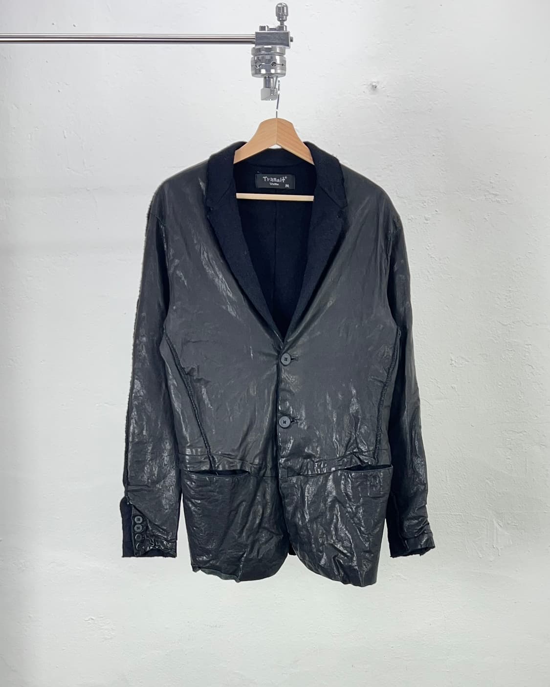 트랜짓 코디드 투 페이스 램스킨 레더 블레이저 자켓 상품이미지1