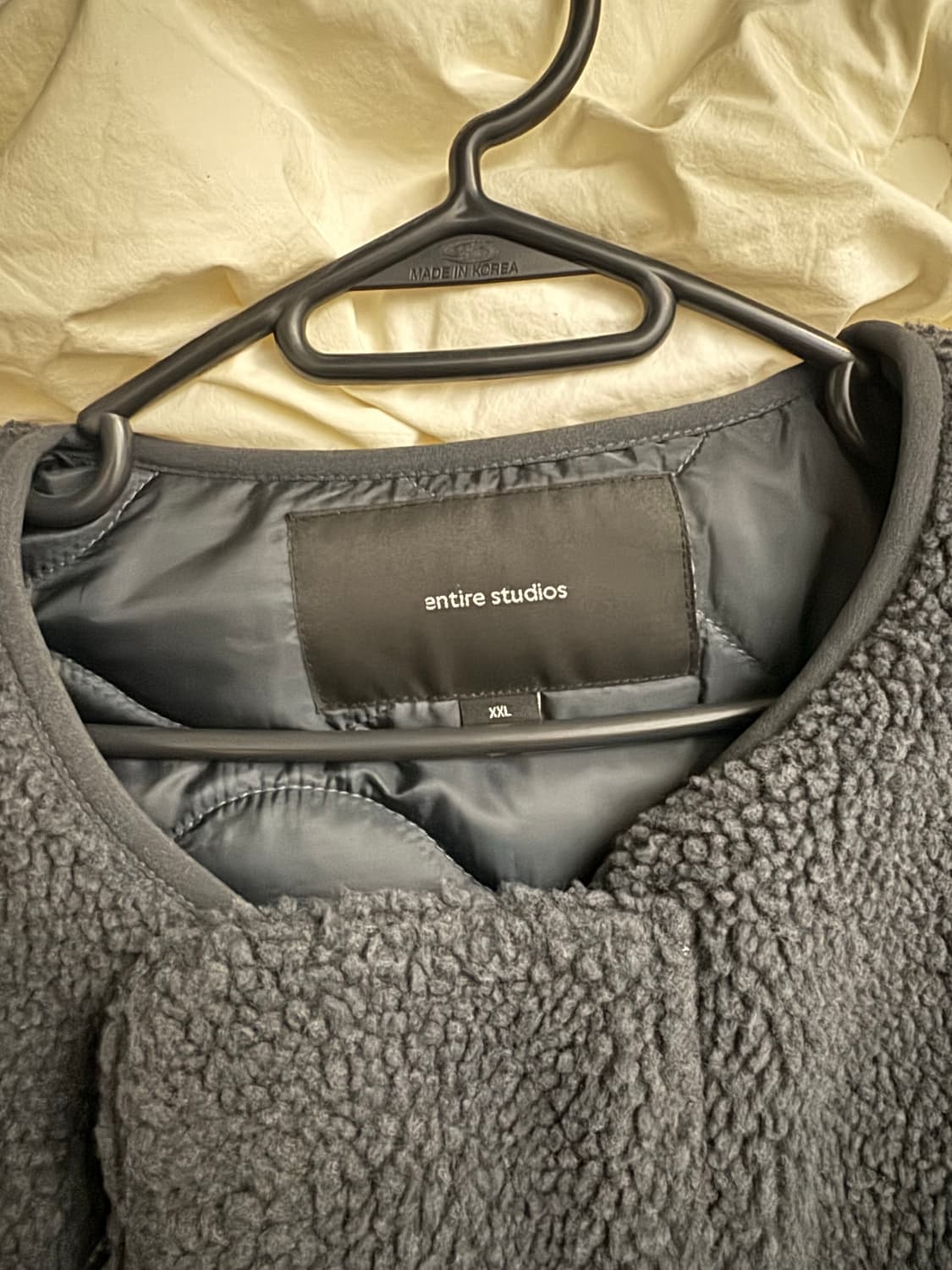 [XXL] 엔타이어 스튜디오 플러피 차콜 후리스 자켓 상품이미지5
