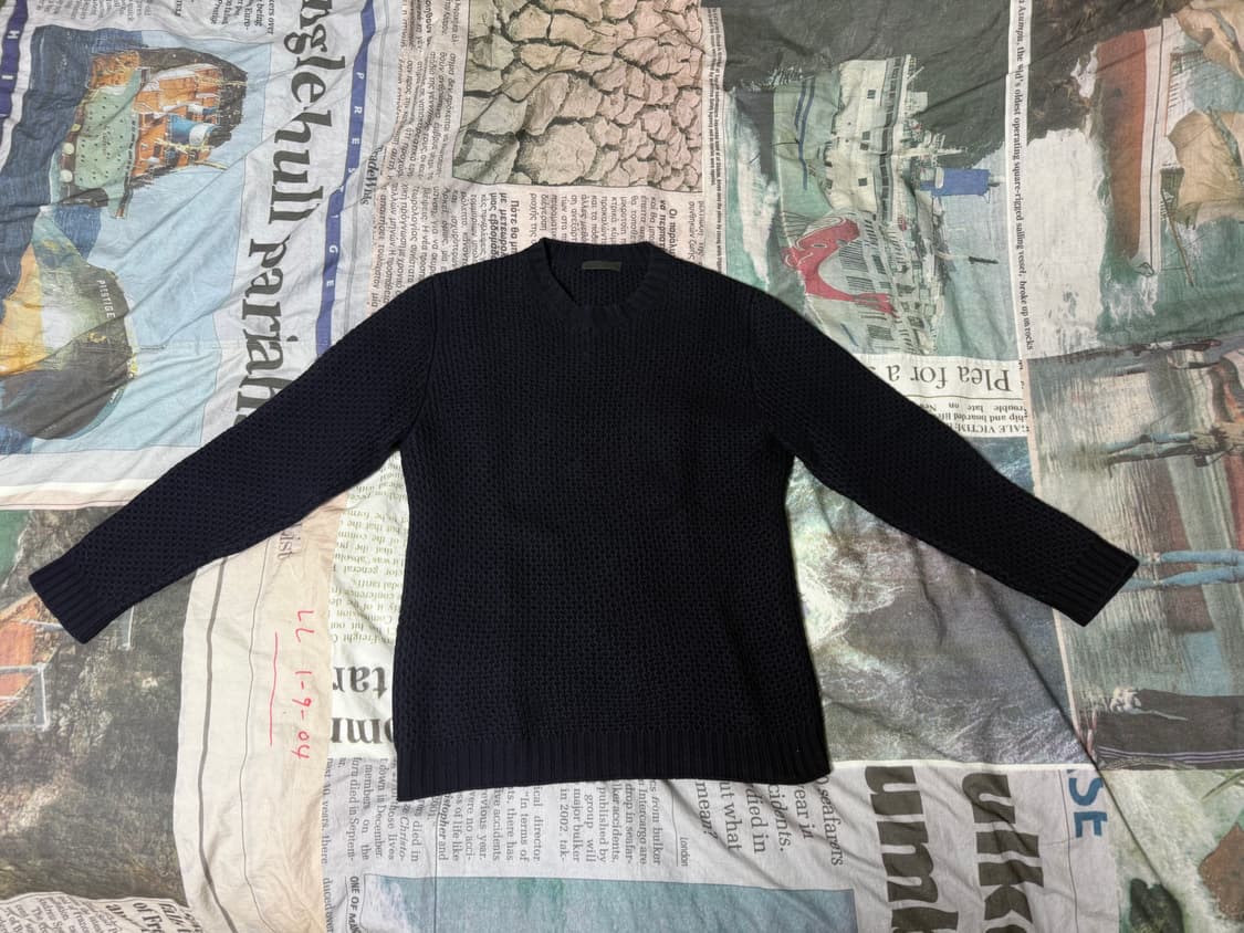 프라다 네이비 니트  52  상품이미지1