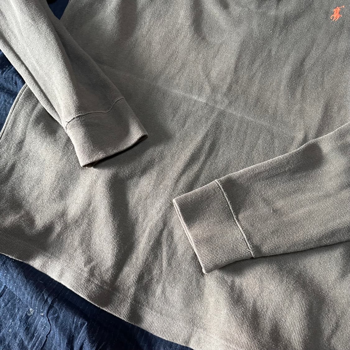 90's 폴로 랄프로렌 쿼터집업 풀오버 M 상품이미지3