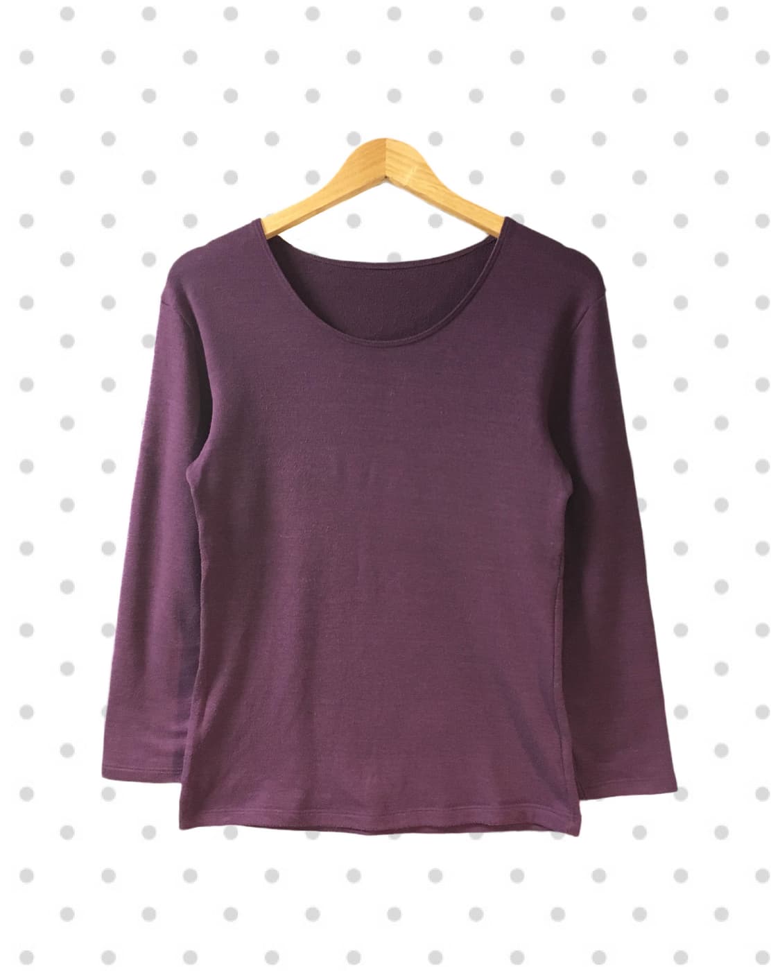 VINTAGE SOFT ROUND LONG SLEEVE PURPLE 상품이미지4