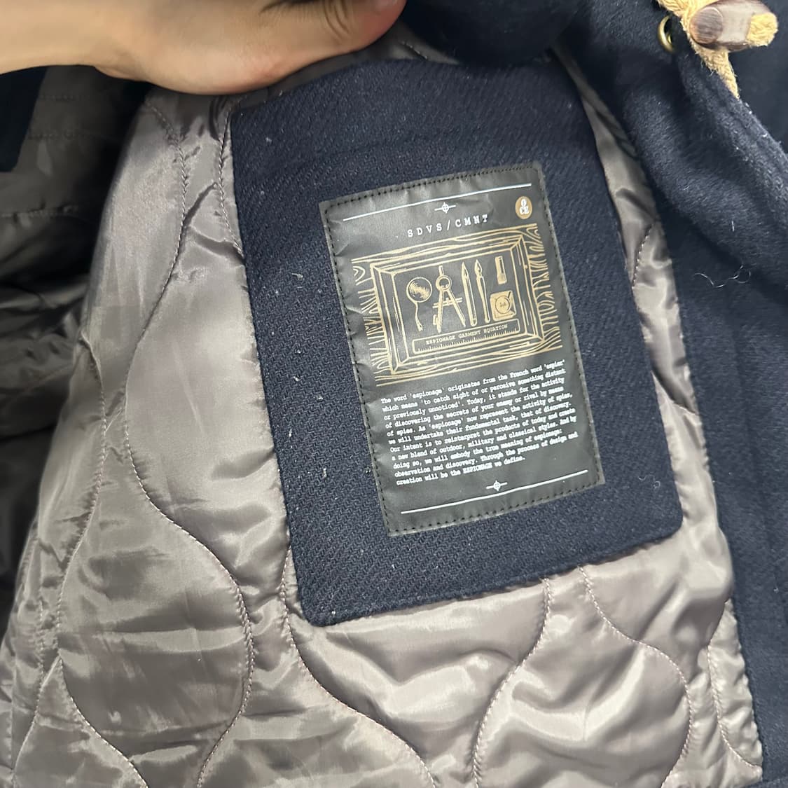 에스피오나지 누빔 더플 코트 상품이미지6