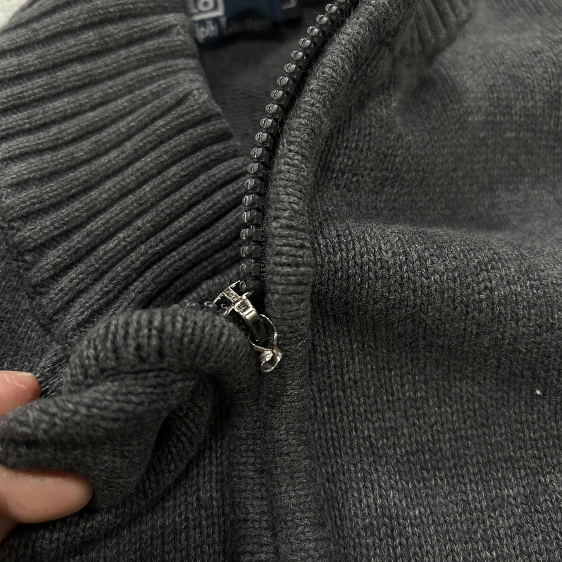 폴로 랄프로렌 집업 가디건 차콜 L 상품이미지5