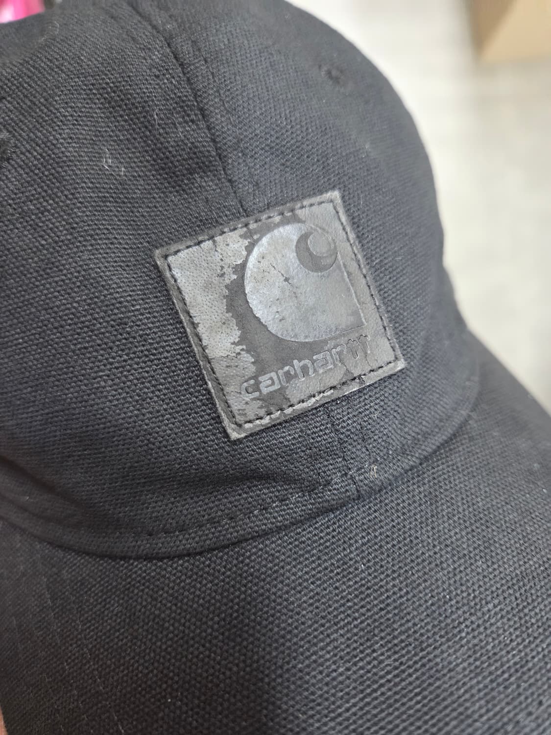 칼하트 wip 로고 6패널 캔버스 볼캡 모자 프리 상품이미지8