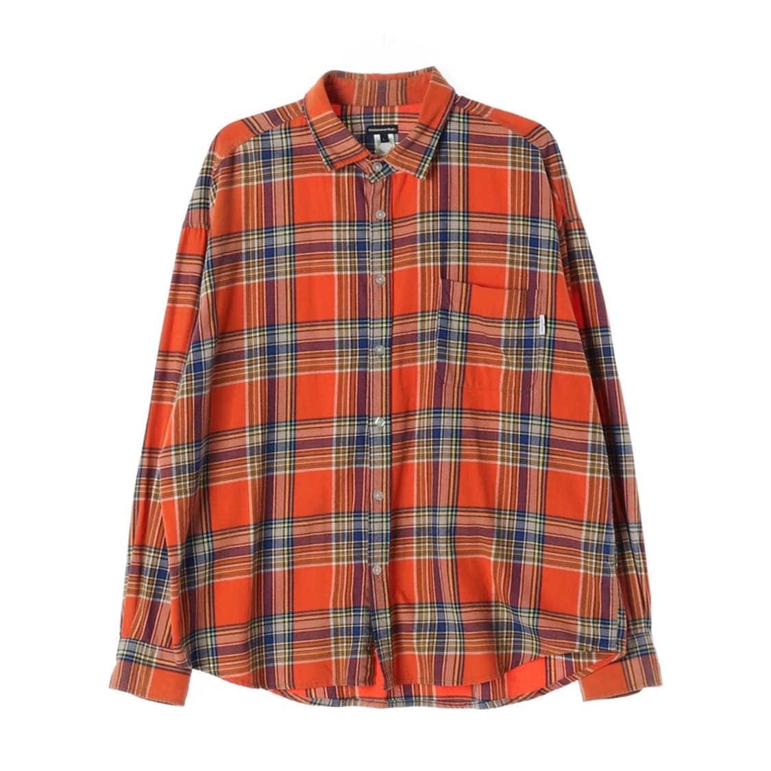 디스이즈네버댓 플란넬 체크 워크 셔츠 오렌지 L 상품이미지1