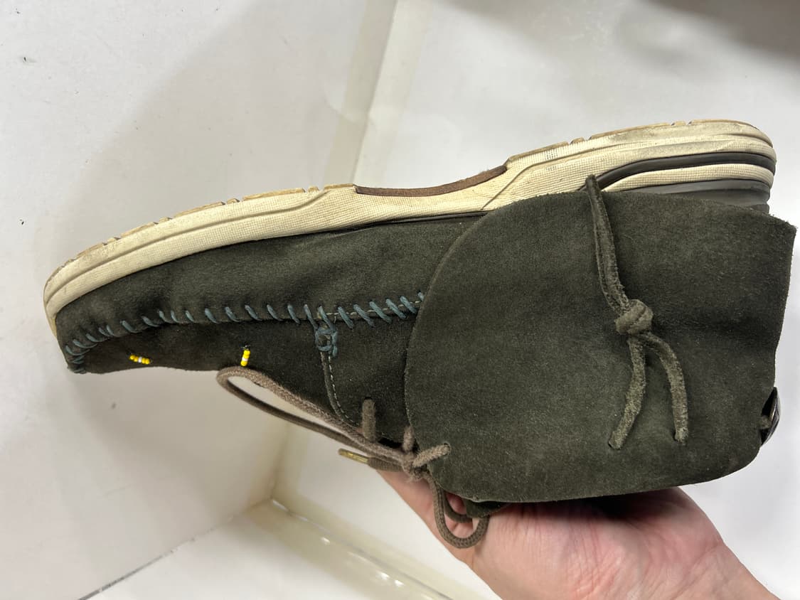 VISVIM 비즈빔 올리브 스웨이드 FBT 하프달러콘초 커스텀 9.5 상품이미지7