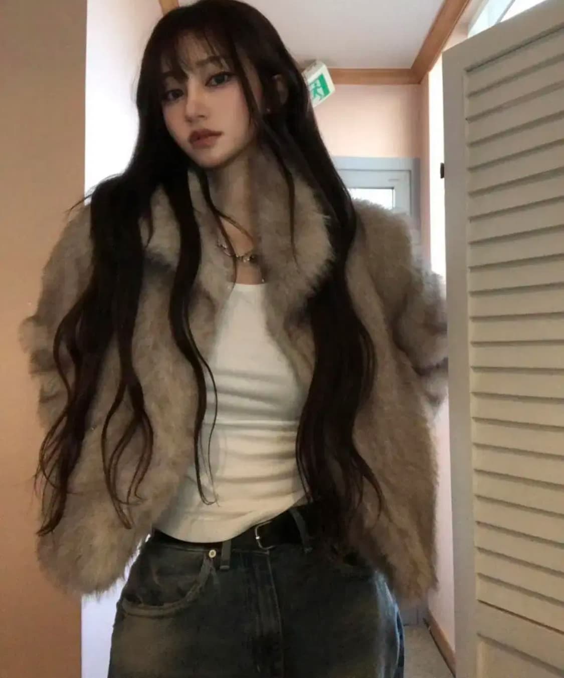 이너뮤트 Fox Fur JK 베이지 폭스 퍼자켓 상품이미지6